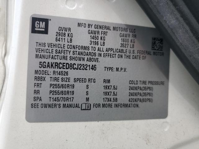 Photo 12 VIN: 5GAKRCED8CJ232146 - BUICK ENCLAVE 