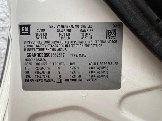 Photo 9 VIN: 5GAKRCED9CJ362517 - BUICK ENCLAVE 