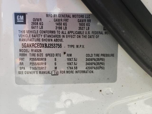 Photo 9 VIN: 5GAKRCEDXBJ253756 - BUICK ENCLAVE CX 