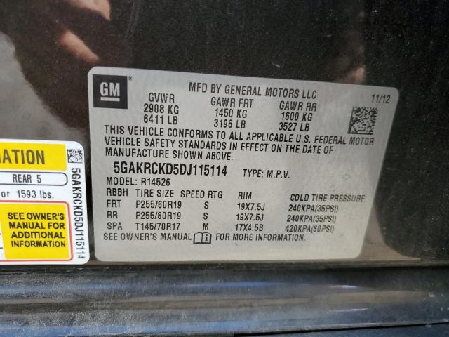 Photo 13 VIN: 5GAKRCKD5DJ115114 - BUICK ENCLAVE 