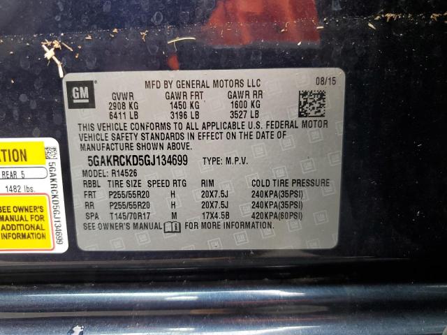 Photo 12 VIN: 5GAKRCKD5GJ134699 - BUICK ENCLAVE 