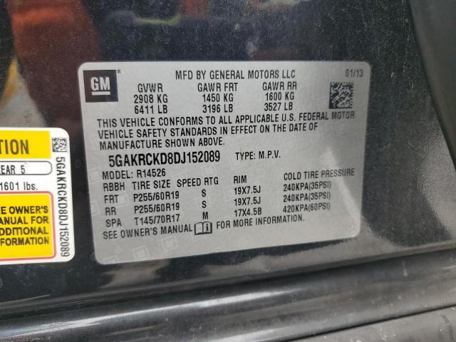 Photo 12 VIN: 5GAKRCKD8DJ152089 - BUICK ENCLAVE 