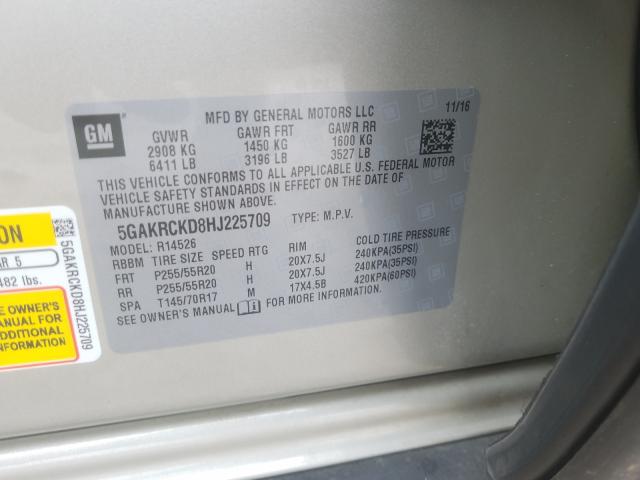 Photo 9 VIN: 5GAKRCKD8HJ225709 - BUICK ENCLAVE 