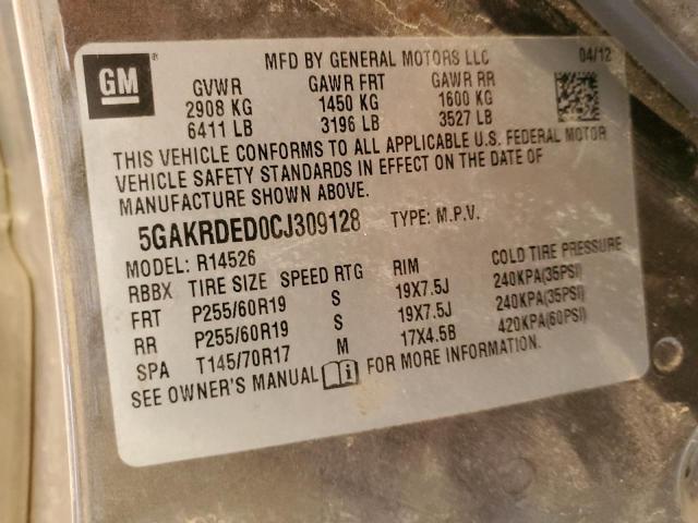 Photo 13 VIN: 5GAKRDED0CJ309128 - BUICK ENCLAVE 