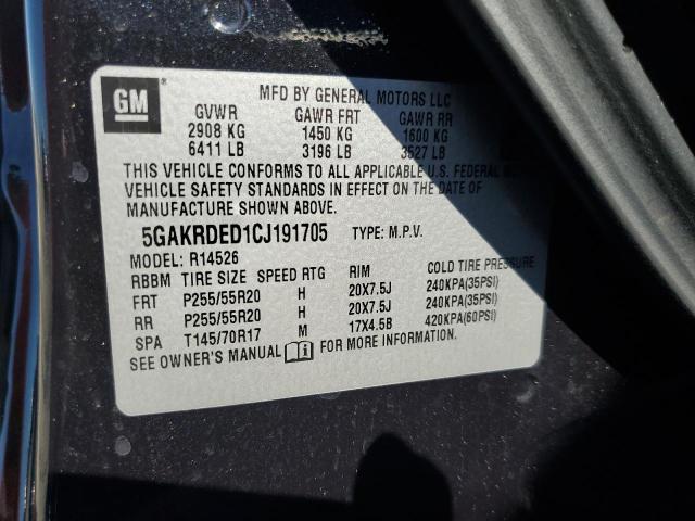 Photo 12 VIN: 5GAKRDED1CJ191705 - BUICK ENCLAVE 