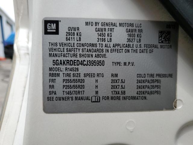 Photo 12 VIN: 5GAKRDED4CJ395950 - BUICK ENCLAVE 