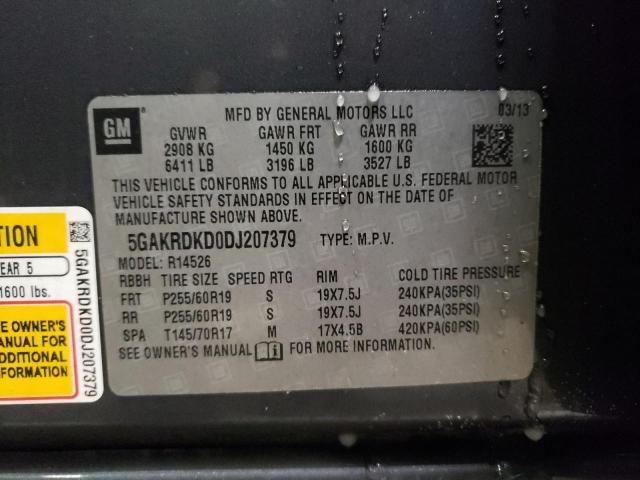 Photo 12 VIN: 5GAKRDKD0DJ207379 - BUICK ENCLAVE 