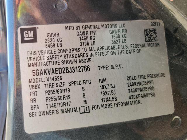 Photo 13 VIN: 5GAKVAED2BJ312766 - BUICK ENCLAVE CX 