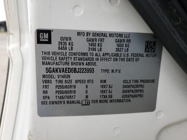 Photo 12 VIN: 5GAKVAED6BJ223993 - BUICK ENCLAVE CX 