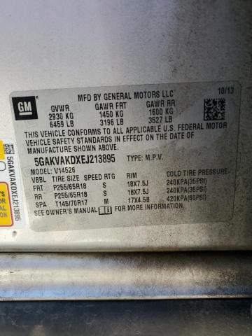 Photo 12 VIN: 5GAKVAKDXEJ213895 - BUICK ENCLAVE 