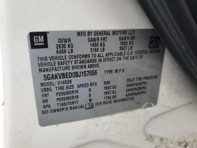 Photo 12 VIN: 5GAKVBED0BJ157656 - BUICK ENCLAVE CX 