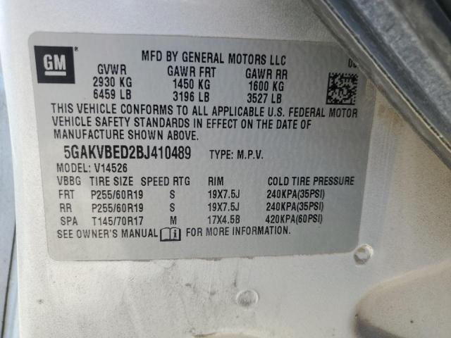 Photo 12 VIN: 5GAKVBED2BJ410489 - BUICK ENCLAVE 