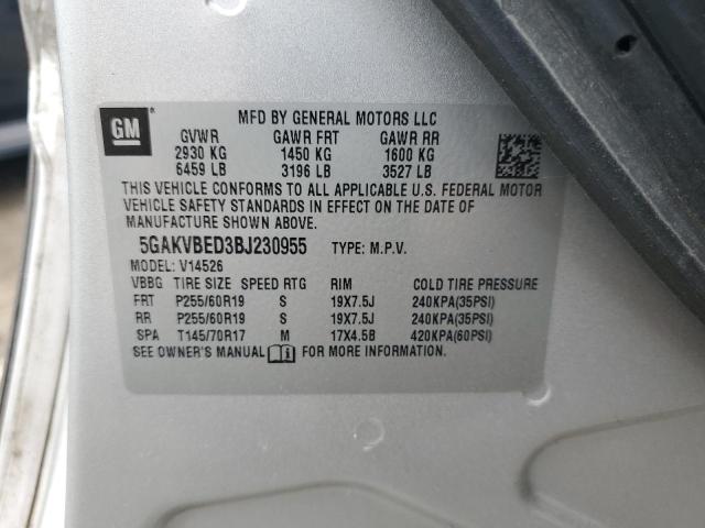 Photo 12 VIN: 5GAKVBED3BJ230955 - BUICK ENCLAVE CX 