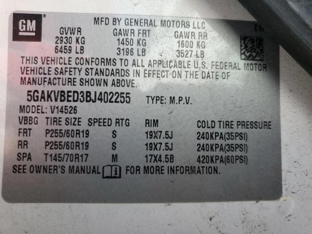 Photo 12 VIN: 5GAKVBED3BJ402255 - BUICK ENCLAVE 