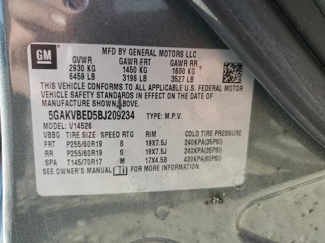 Photo 12 VIN: 5GAKVBED5BJ209234 - BUICK ENCLAVE 