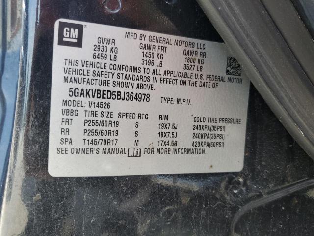 Photo 12 VIN: 5GAKVBED5BJ364978 - BUICK ENCLAVE CX 