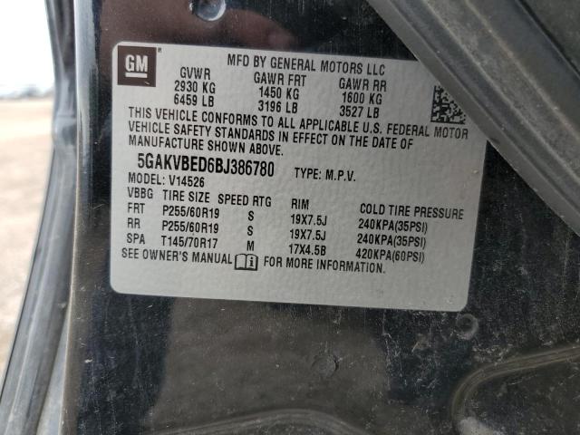 Photo 12 VIN: 5GAKVBED6BJ386780 - BUICK ENCLAVE 