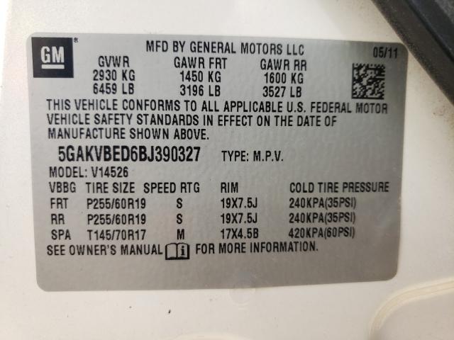 Photo 9 VIN: 5GAKVBED6BJ390327 - BUICK ENCLAVE CX 