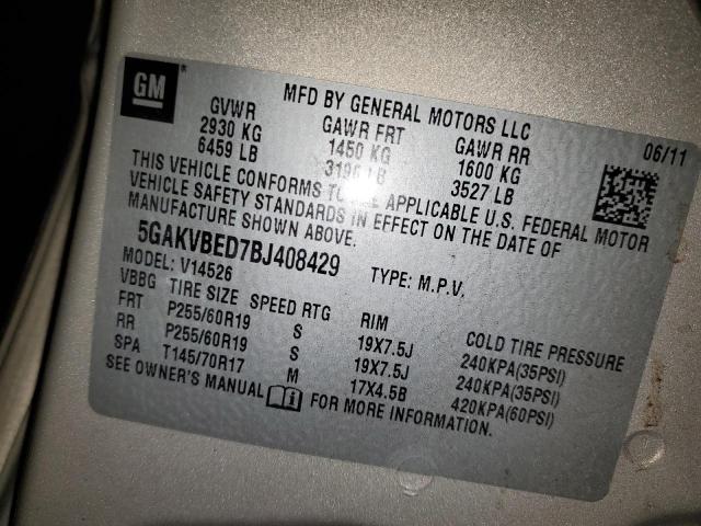 Photo 12 VIN: 5GAKVBED7BJ408429 - BUICK ENCLAVE 