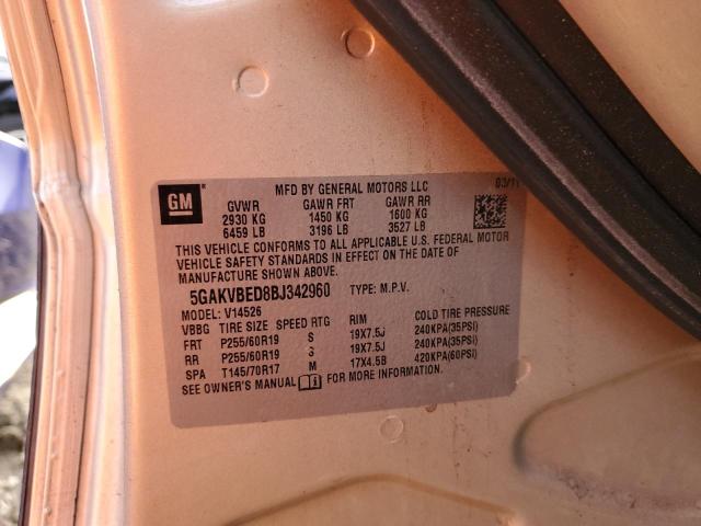 Photo 12 VIN: 5GAKVBED8BJ342960 - BUICK ENCLAVE 