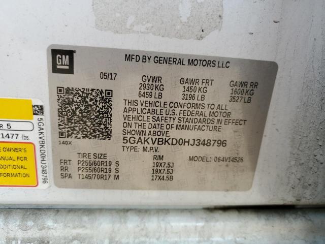 Photo 12 VIN: 5GAKVBKD0HJ348796 - BUICK ENCLAVE 