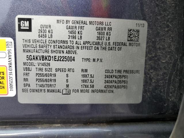 Photo 12 VIN: 5GAKVBKD1EJ225004 - BUICK ENCLAVE 