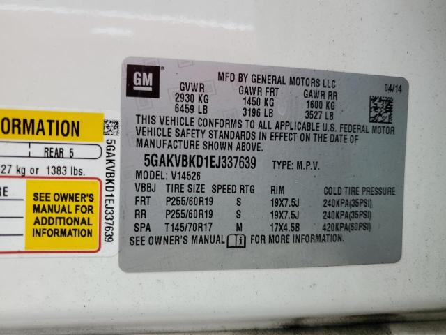 Photo 12 VIN: 5GAKVBKD1EJ337639 - BUICK ENCLAVE 