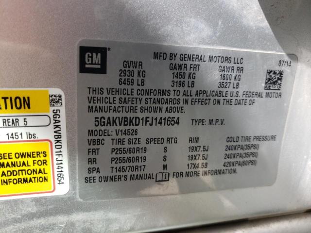 Photo 12 VIN: 5GAKVBKD1FJ141654 - BUICK ENCLAVE 