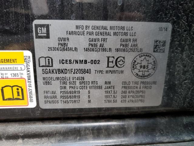 Photo 13 VIN: 5GAKVBKD1FJ205840 - BUICK ENCLAVE 