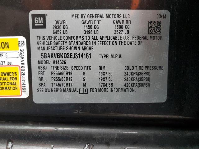 Photo 12 VIN: 5GAKVBKD2EJ314161 - BUICK ENCLAVE 