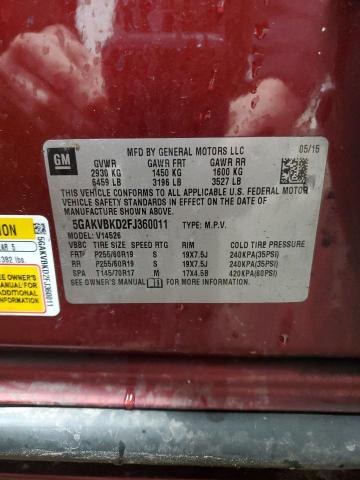 Photo 12 VIN: 5GAKVBKD2FJ360011 - BUICK ENCLAVE 