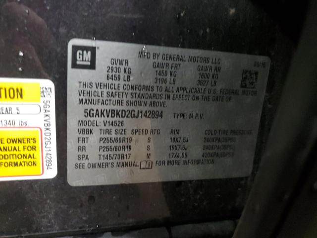 Photo 12 VIN: 5GAKVBKD2GJ142894 - BUICK ENCLAVE 