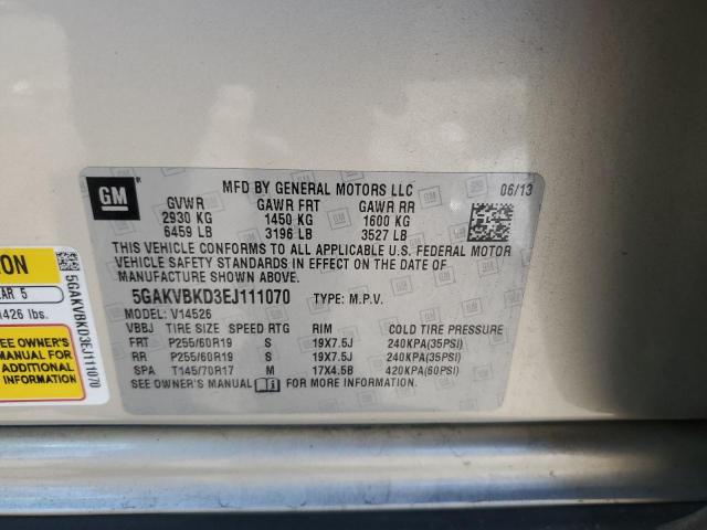 Photo 12 VIN: 5GAKVBKD3EJ111070 - BUICK ENCLAVE 