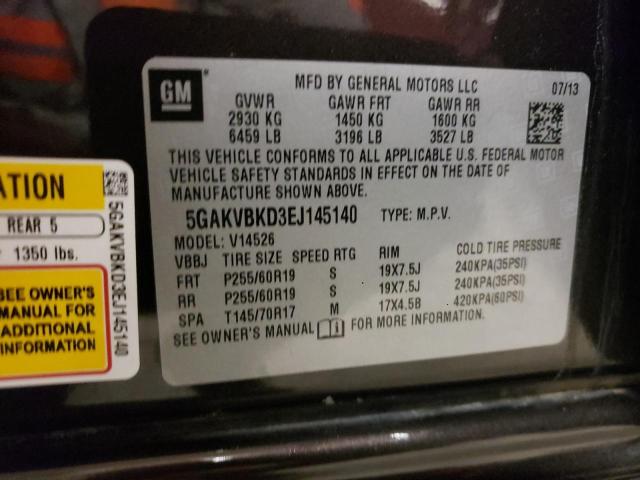 Photo 9 VIN: 5GAKVBKD3EJ145140 - BUICK ENCLAVE 