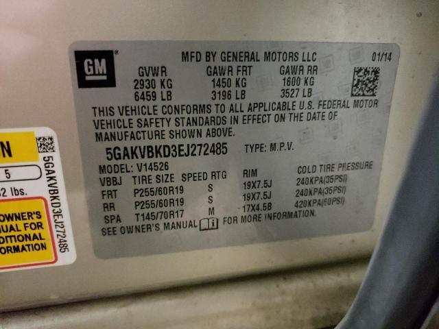 Photo 12 VIN: 5GAKVBKD3EJ272485 - BUICK ENCLAVE 