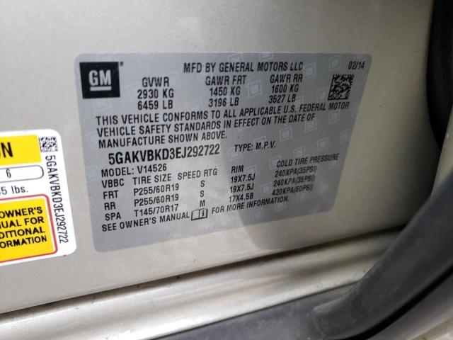 Photo 12 VIN: 5GAKVBKD3EJ292722 - BUICK ENCLAVE 