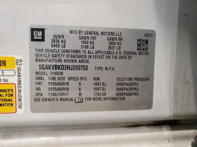 Photo 12 VIN: 5GAKVBKD3HJ290750 - BUICK ENCLAVE 