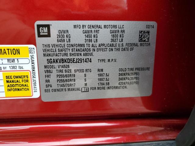 Photo 12 VIN: 5GAKVBKD5EJ291474 - BUICK ENCLAVE 