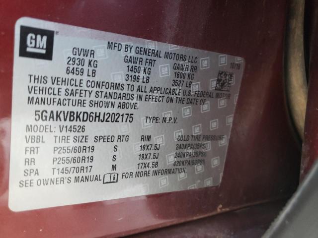 Photo 12 VIN: 5GAKVBKD6HJ202175 - BUICK ENCLAVE 