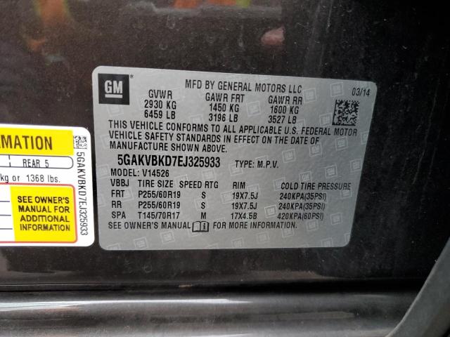 Photo 11 VIN: 5GAKVBKD7EJ325933 - BUICK ENCLAVE 