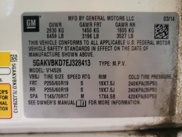 Photo 12 VIN: 5GAKVBKD7EJ328413 - BUICK ENCLAVE 