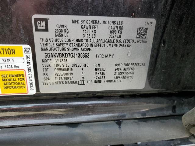 Photo 12 VIN: 5GAKVBKD7GJ130353 - BUICK ENCLAVE 