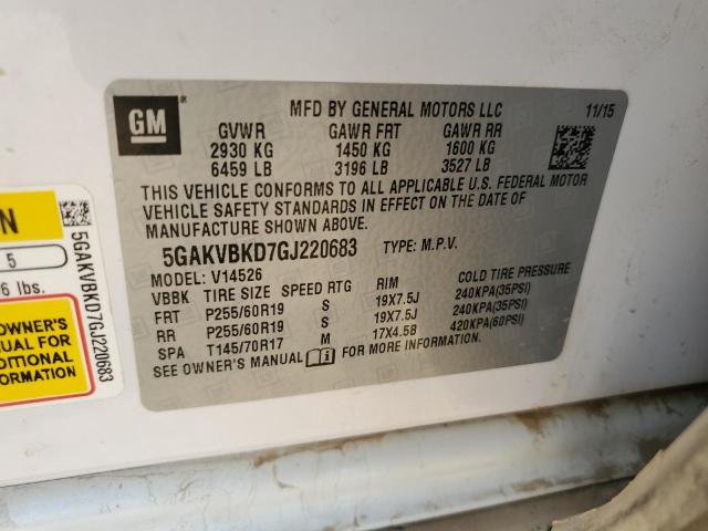 Photo 12 VIN: 5GAKVBKD7GJ220683 - BUICK ENCLAVE 