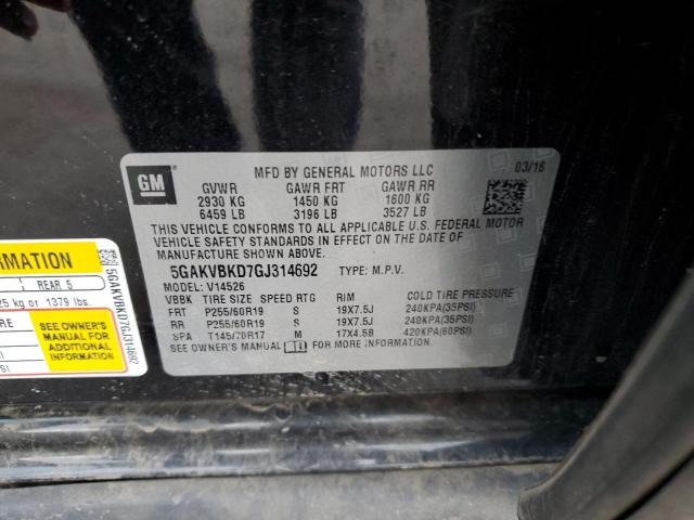 Photo 13 VIN: 5GAKVBKD7GJ314692 - BUICK ENCLAVE 