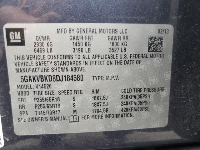 Photo 12 VIN: 5GAKVBKD8DJ184580 - BUICK ENCLAVE 