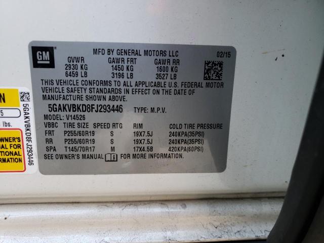 Photo 12 VIN: 5GAKVBKD8FJ293446 - BUICK ENCLAVE 