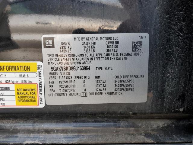 Photo 12 VIN: 5GAKVBKD8GJ153964 - BUICK ENCLAVE 