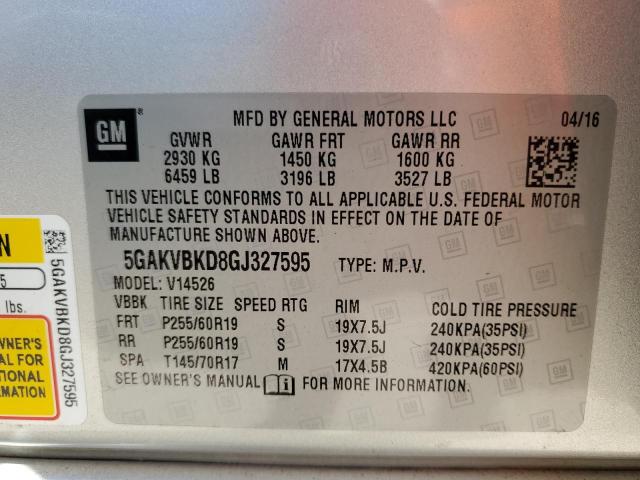 Photo 12 VIN: 5GAKVBKD8GJ327595 - BUICK ENCLAVE 