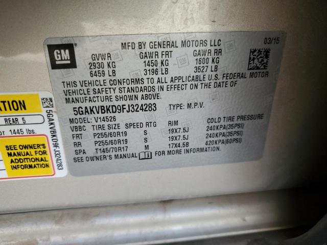 Photo 12 VIN: 5GAKVBKD9FJ324283 - BUICK ENCLAVE 