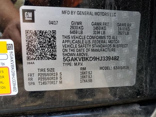 Photo 12 VIN: 5GAKVBKD9HJ339482 - BUICK ENCLAVE 